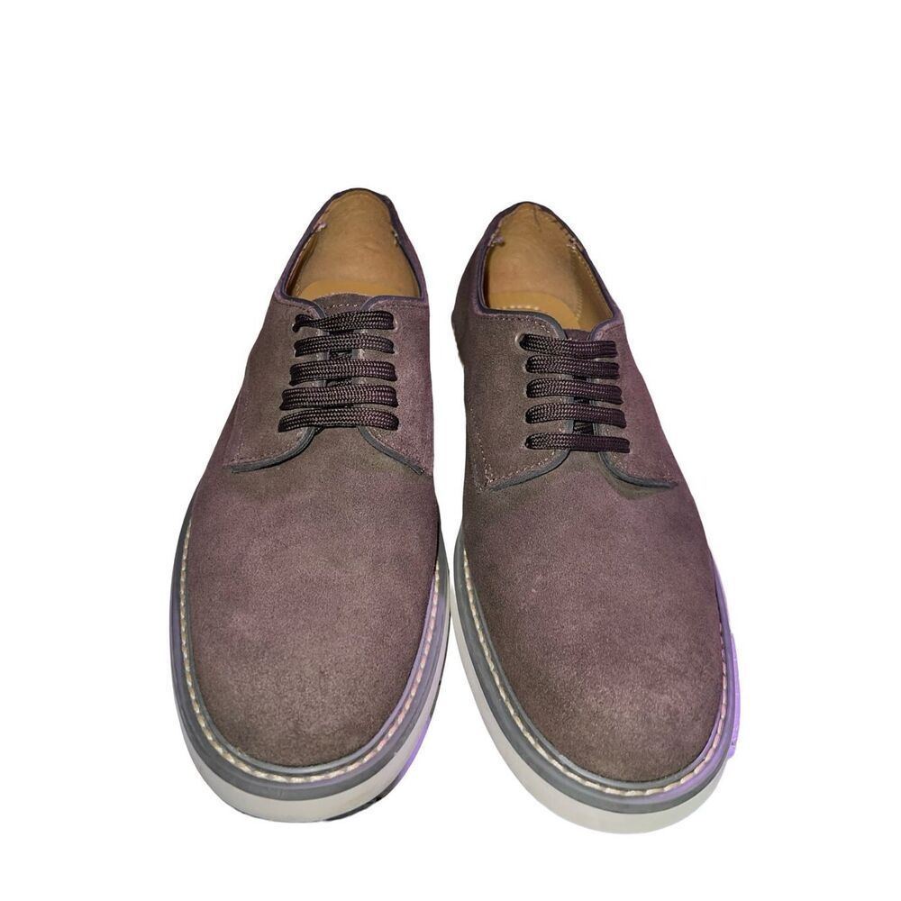 New Zara Split Brown Suede Low Top Leather Oxfords Men’s Shoes size 43